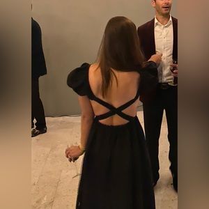 Sir the Label black open back gown size 1